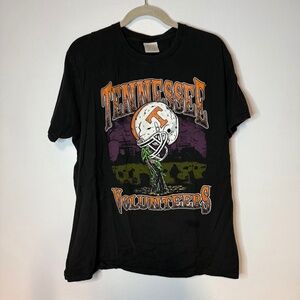 Tennessee Volunteers Black Halloween 2024 Thriller Zombie T-Shirt Short Sleeve